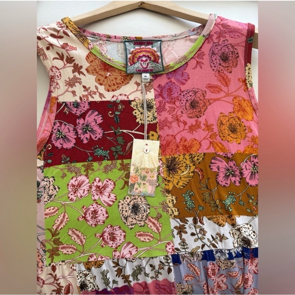 NEW w/ Tags Johnny Was Cosmo Easy Fit Tea Length Dress Size XL - Picture 7 of 10